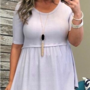 LAVENDER BABYDOLL TOP